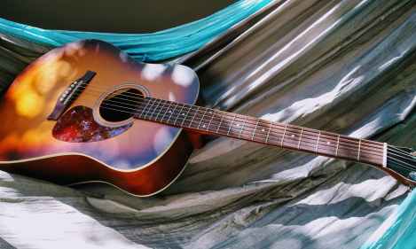 acoustic acoustic guitar guitar hammock